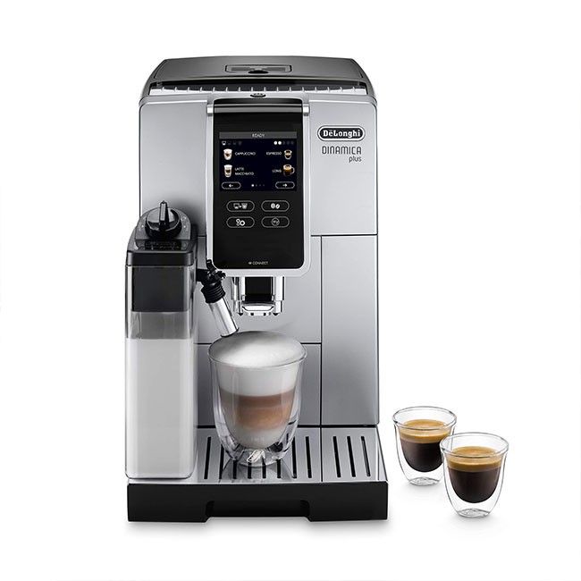 - ماكينة حبوب القهوة ، ماكينة صنع قهوة الإسبريسو مع نظام LatteCrema للكابتشينو الأوتوماتيكي ، تطبيق مخصص ، شاشة تعمل باللمس  ECAM370.85.SB